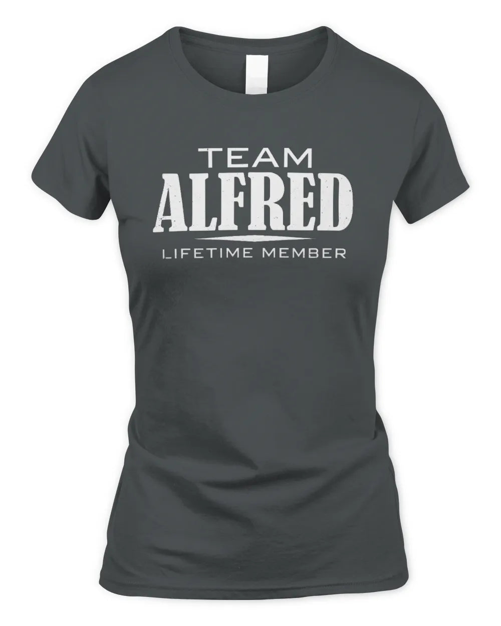 ALFRED BL62-K4-128 - Personalized “Team NAME Lifetime Member” - Women's Standard T-Shirt - Charcoal