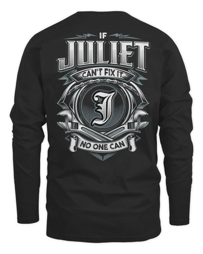 JULIET AP81-K4-626 - Personalized Ahmed Quote Apparel “If Ahmed Can't Fix It, No One Can” - Men's Long Sleeved T-Shirt - Black