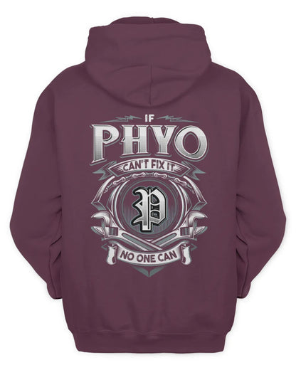 PHYO AP81-K4-626 - Personalized Ahmed Quote Apparel “If Ahmed Can't Fix It, No One Can” - Unisex Hoodie - Maroon