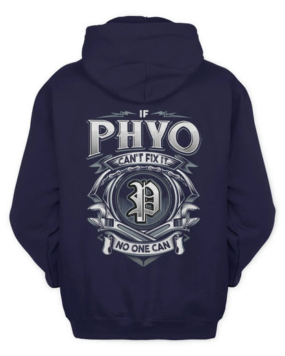 PHYO AP81-K4-626 - Personalized Ahmed Quote Apparel “If Ahmed Can't Fix It, No One Can” - Unisex Hoodie - Navy
