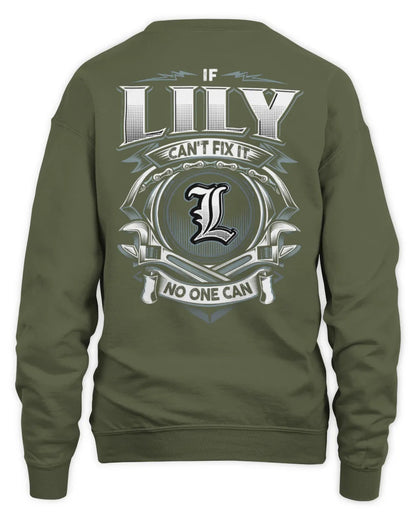 LILY AP81-K4-626 - Personalized Ahmed Quote Apparel “If Ahmed Can't Fix It, No One Can” - Unisex Sweatshirt - Military Green
