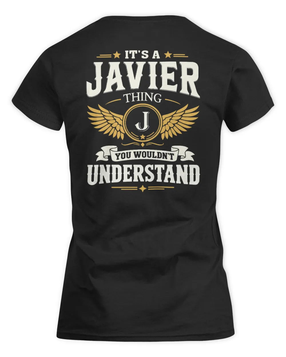JAVIER KT06-M008 It’s a [NAME] Thing – You Wouldn’t Understand | Personalized Vintage T-Shirt - Women's Standard T-Shirt - Black