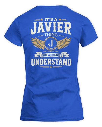 JAVIER KT06-M008 It’s a [NAME] Thing – You Wouldn’t Understand | Personalized Vintage T-Shirt - Women's Standard T-Shirt - Royal
