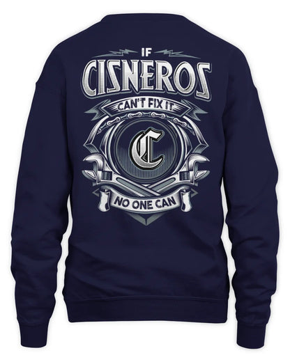 CISNEROS AP81-K4-626 - Personalized Ahmed Quote Apparel “If Ahmed Can't Fix It, No One Can” - Unisex Sweatshirt - Navy