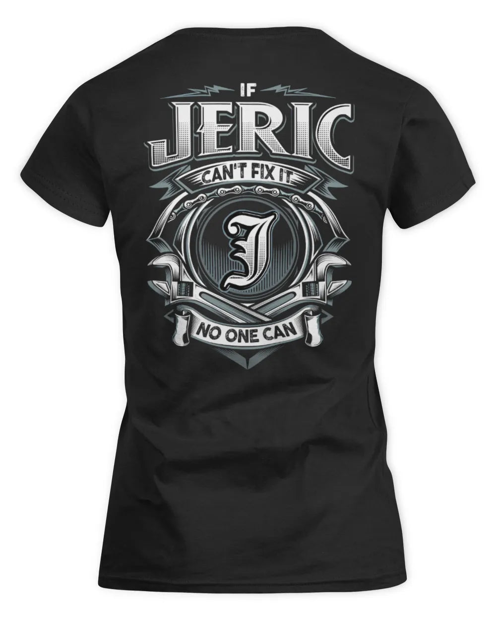 JERIC AP81-K4-626 - Personalized Ahmed Quote Apparel “If Ahmed Can't Fix It, No One Can” - Women's Standard T-Shirt - Black