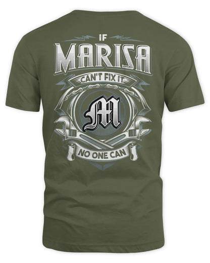 MARISA AP81-K4-626 - Personalized Ahmed Quote Apparel “If Ahmed Can't Fix It, No One Can” - Unisex Standard T-Shirt - Military Green
