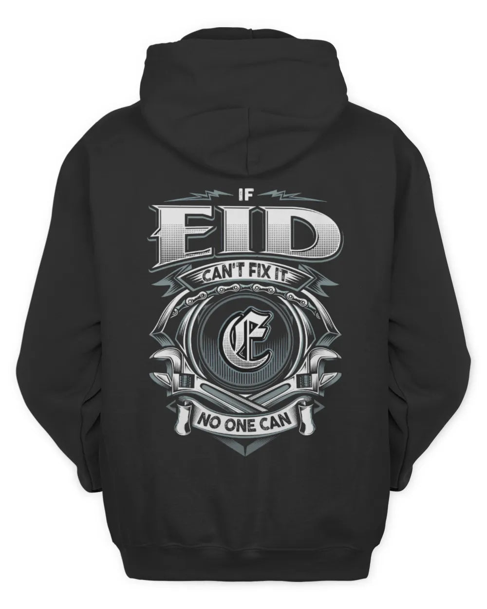 EID AP81-K4-626 - Personalized Ahmed Quote Apparel “If Ahmed Can't Fix It, No One Can” - Unisex Hoodie - Black