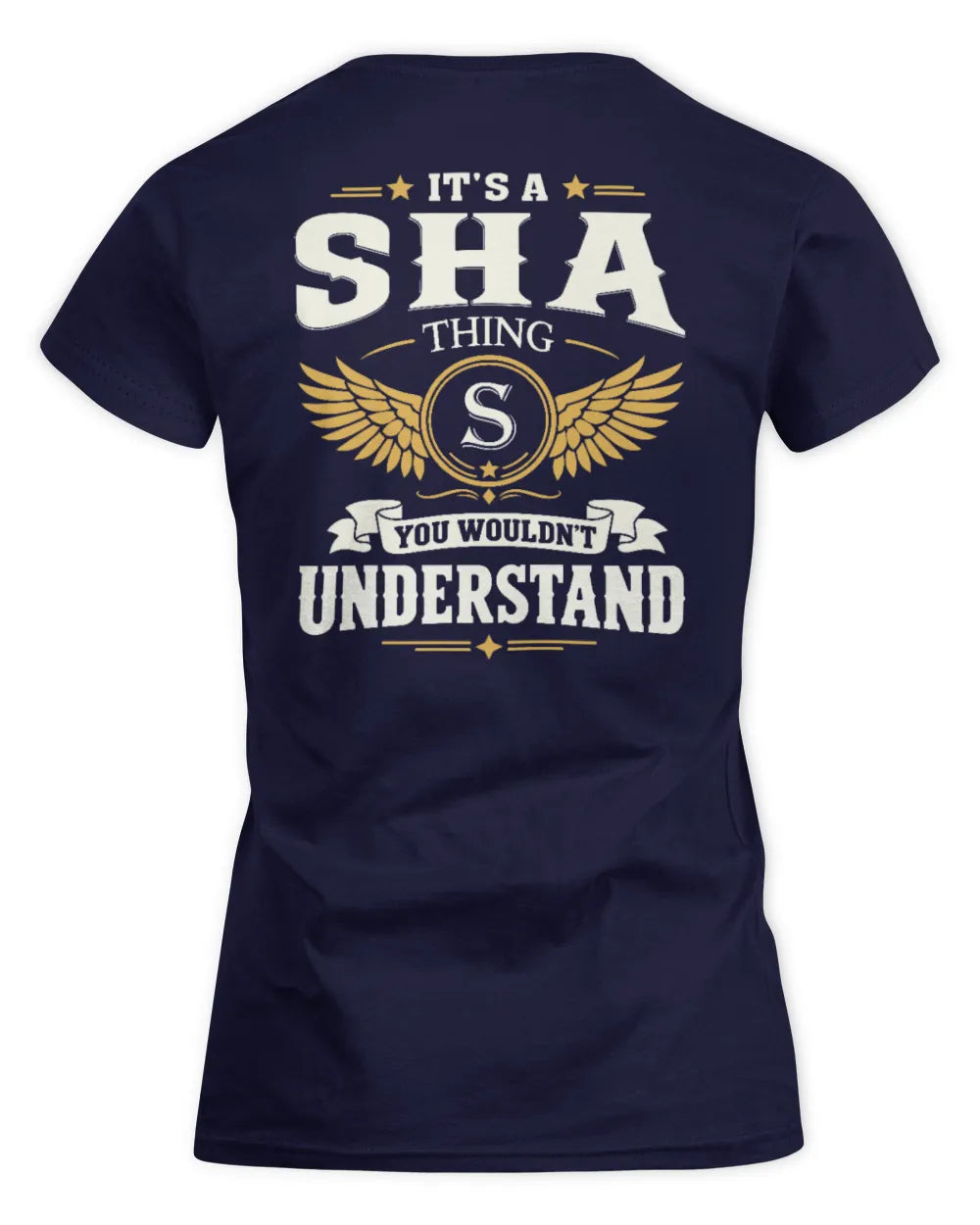 SHA KT06-M008 It’s a [NAME] Thing – You Wouldn’t Understand | Personalized Vintage T-Shirt - Women's Standard T-Shirt - Navy