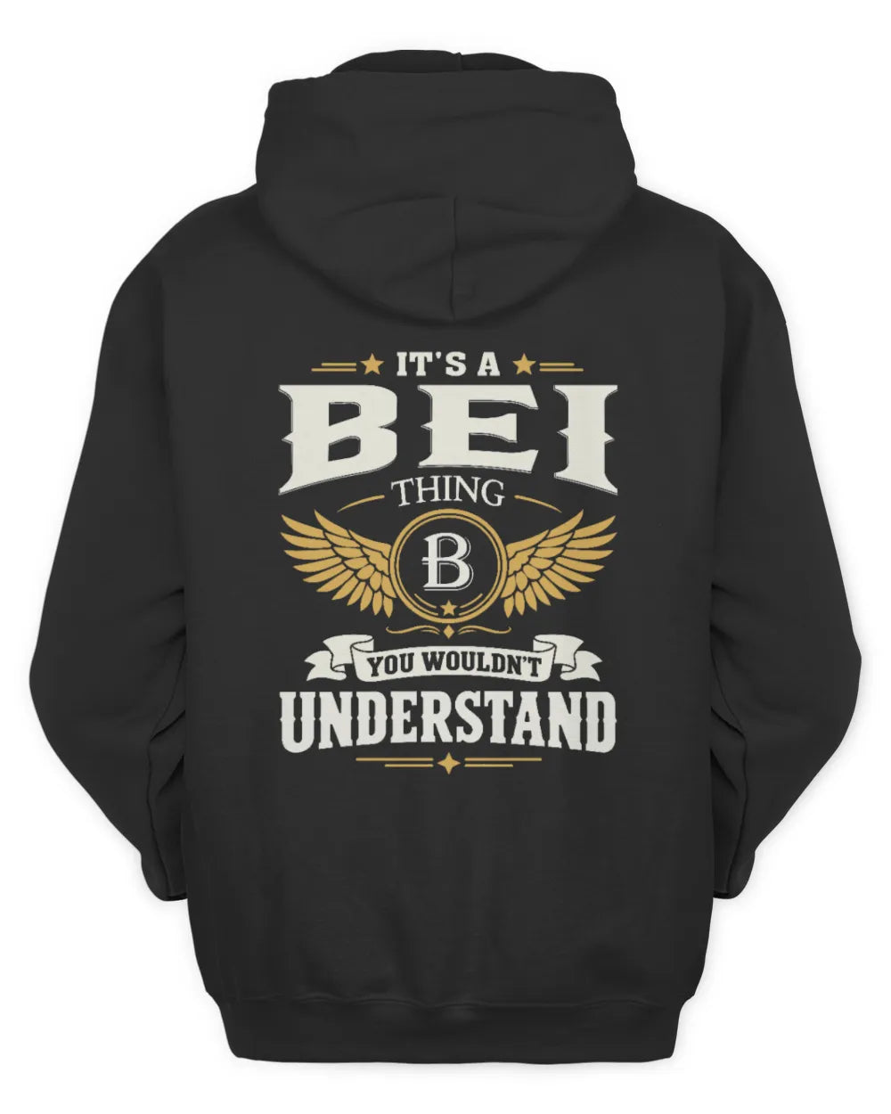 BEI KT06-M008 It’s a [NAME] Thing – You Wouldn’t Understand | Personalized Vintage T-Shirt - Unisex Hoodie - Black