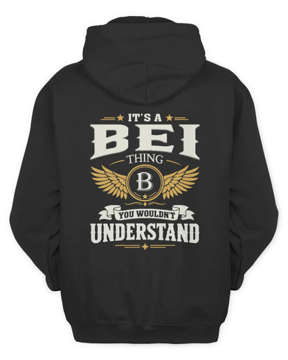 BEI KT06-M008 It’s a [NAME] Thing – You Wouldn’t Understand | Personalized Vintage T-Shirt - Unisex Hoodie - Black