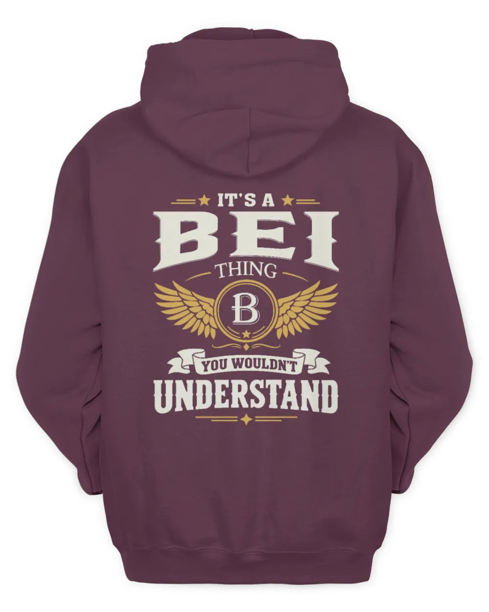BEI KT06-M008 It’s a [NAME] Thing – You Wouldn’t Understand | Personalized Vintage T-Shirt - Unisex Hoodie - Maroon
