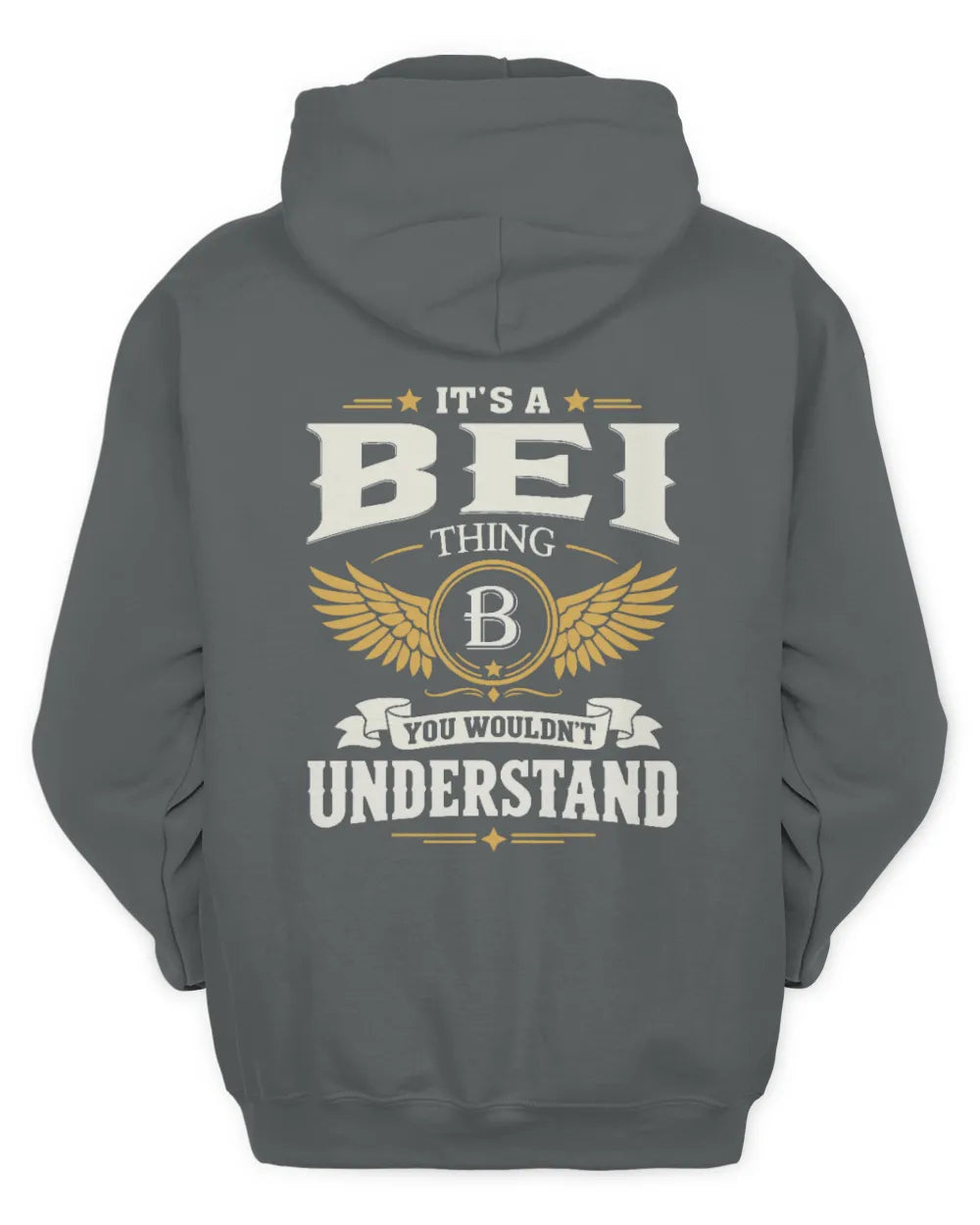 BEI KT06-M008 It’s a [NAME] Thing – You Wouldn’t Understand | Personalized Vintage T-Shirt - Unisex Hoodie - Charcoal