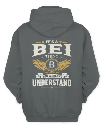 BEI KT06-M008 It’s a [NAME] Thing – You Wouldn’t Understand | Personalized Vintage T-Shirt - Unisex Hoodie - Charcoal
