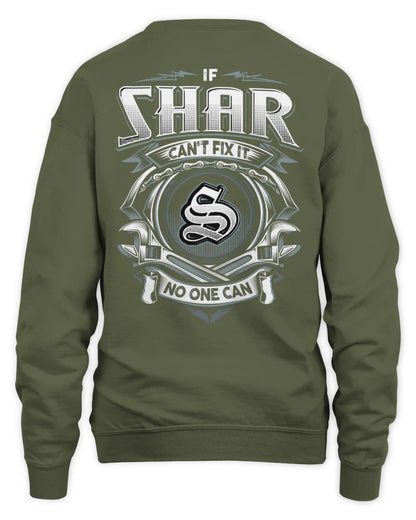 SHAR AP81-K4-626 - Personalized Ahmed Quote Apparel “If Ahmed Can't Fix It, No One Can” - Unisex Sweatshirt - Military Green