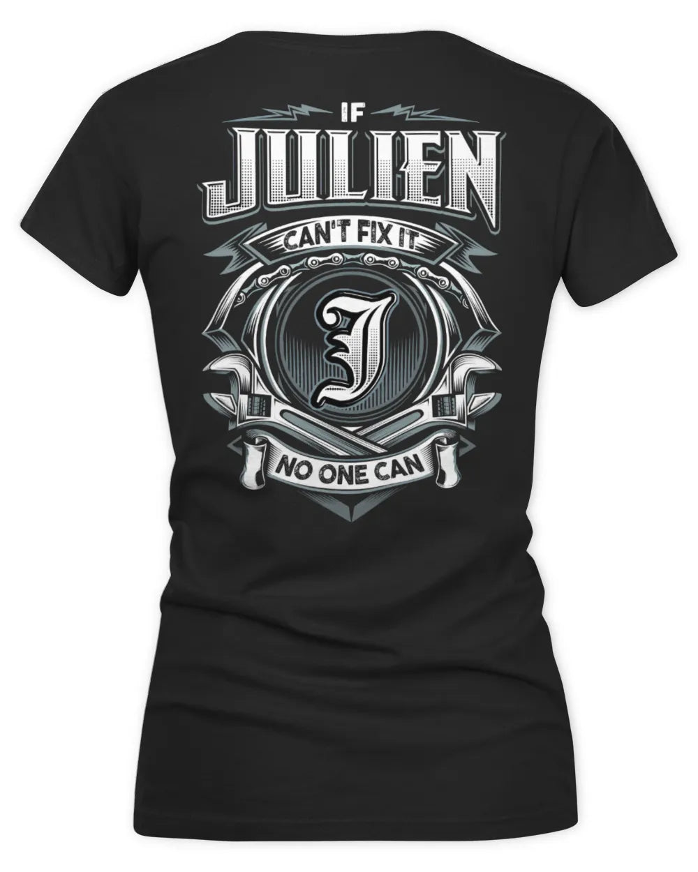 JULIEN AP81-K4-626 - Personalized Ahmed Quote Apparel “If Ahmed Can't Fix It, No One Can” - Women's V-Neck T-Shirt - Black