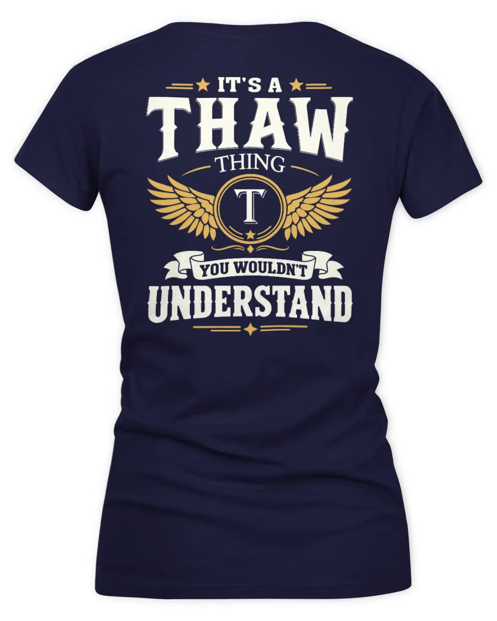 THAW KT06-M008 It’s a [NAME] Thing – You Wouldn’t Understand | Personalized Vintage T-Shirt - Women's V-Neck T-Shirt - Navy