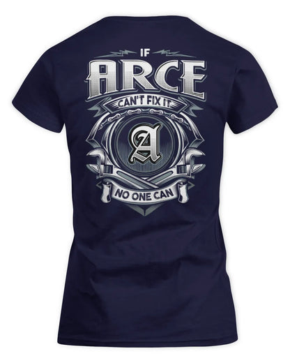 ARCE AP81-K4-626 - Personalized Ahmed Quote Apparel “If Ahmed Can't Fix It, No One Can” - Women's Standard T-Shirt - Navy