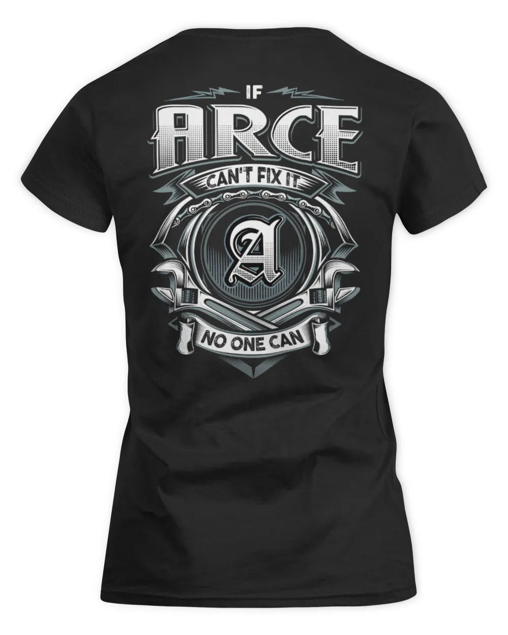 ARCE AP81-K4-626 - Personalized Ahmed Quote Apparel “If Ahmed Can't Fix It, No One Can” - Women's Standard T-Shirt - Black