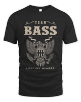 BASS TP06-K82 – Personalized Classic Style Apparel “Team NAME Lifetime Member” - Unisex Standard T-Shirt - Black