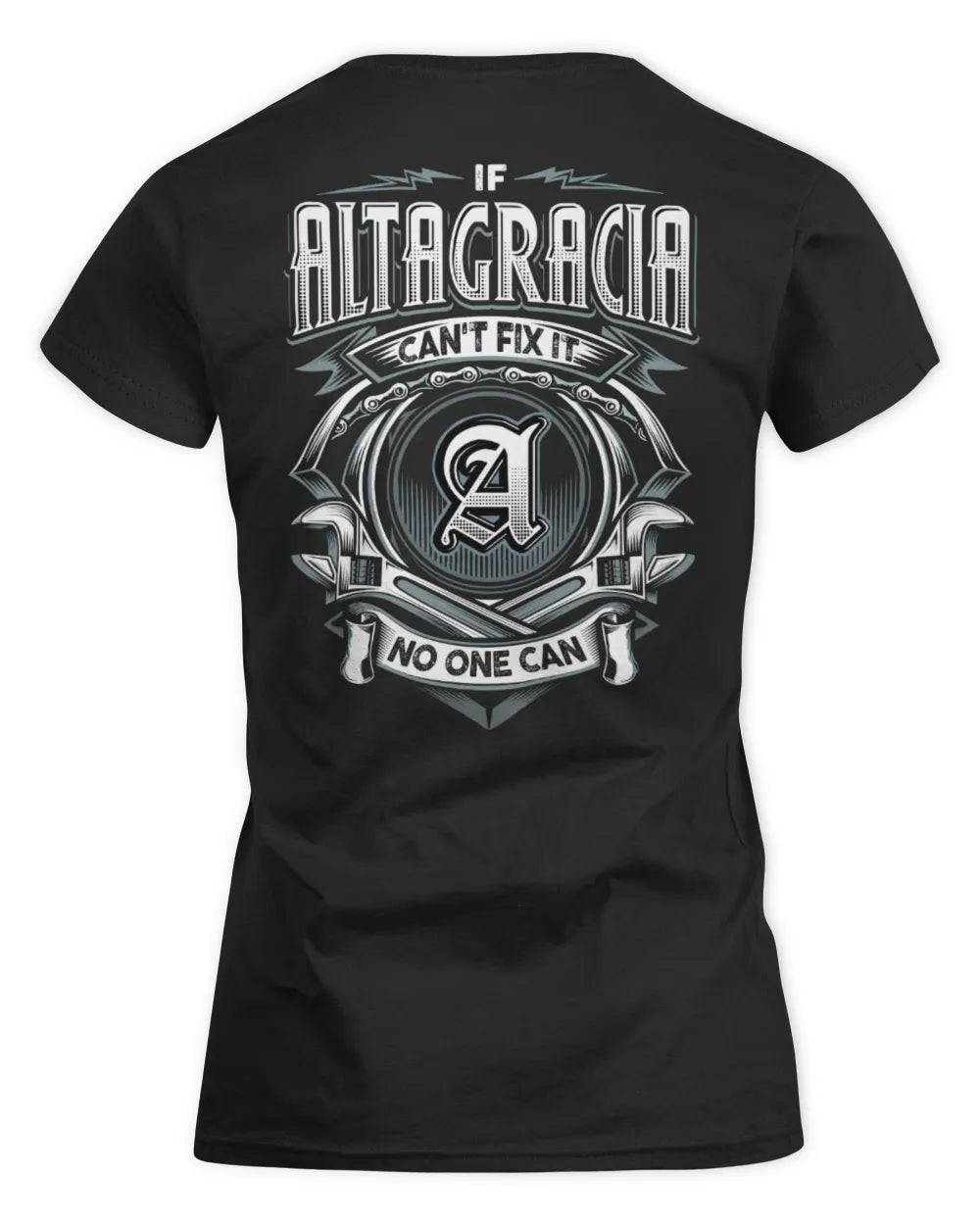 ALTAGRACIA AP81-K4-626 - Personalized Ahmed Quote Apparel “If Ahmed Can't Fix It, No One Can” - Women's Standard T-Shirt - Black