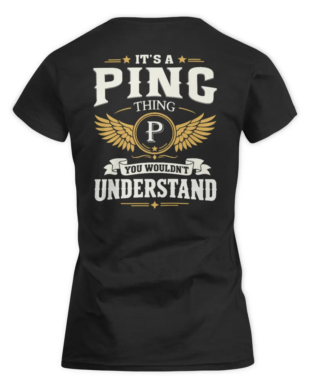 PING KT06-M008 It’s a [NAME] Thing – You Wouldn’t Understand | Personalized Vintage T-Shirt - Women's Standard T-Shirt - Black