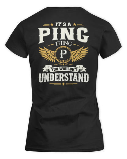 PING KT06-M008 It’s a [NAME] Thing – You Wouldn’t Understand | Personalized Vintage T-Shirt - Women's Standard T-Shirt - Black