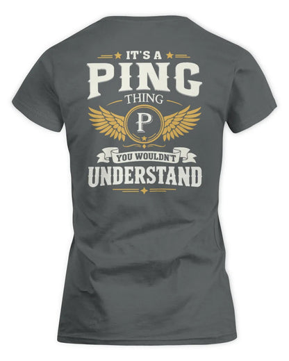 PING KT06-M008 It’s a [NAME] Thing – You Wouldn’t Understand | Personalized Vintage T-Shirt - Women's Standard T-Shirt - Charcoal