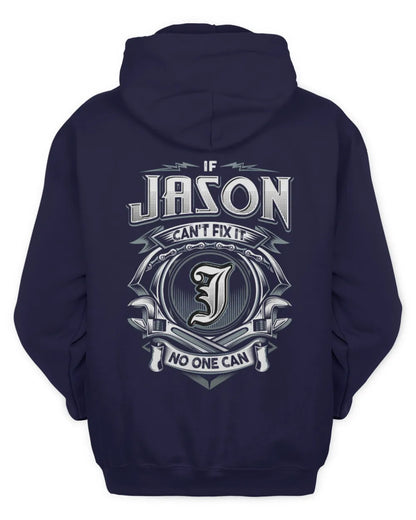 JASON AP81-K4-626 - Personalized Ahmed Quote Apparel “If Ahmed Can't Fix It, No One Can” - Unisex Hoodie - Navy