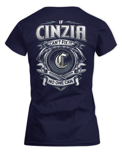 CINZIA AP81-K4-626 - Personalized Ahmed Quote Apparel “If Ahmed Can't Fix It, No One Can” - Women's Standard T-Shirt - Navy