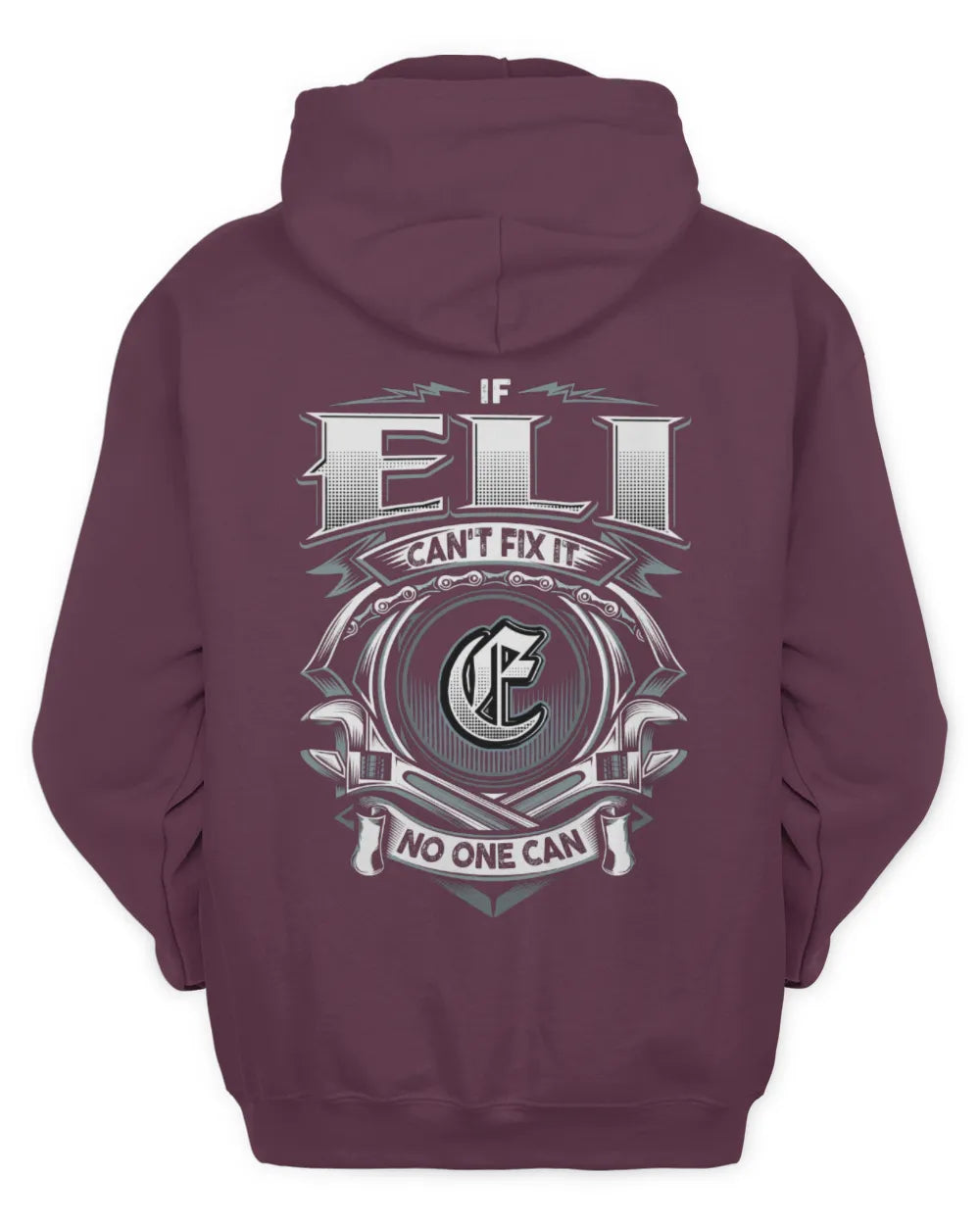ELI AP81-K4-626 - Personalized Ahmed Quote Apparel “If Ahmed Can't Fix It, No One Can” - Unisex Hoodie - Maroon