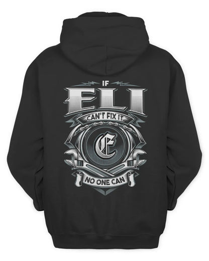ELI AP81-K4-626 - Personalized Ahmed Quote Apparel “If Ahmed Can't Fix It, No One Can” - Unisex Hoodie - Black