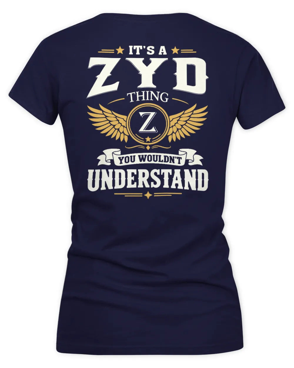 ZYD KT06-M008 It’s a [NAME] Thing – You Wouldn’t Understand | Personalized Vintage T-Shirt - Women's V-Neck T-Shirt - Navy