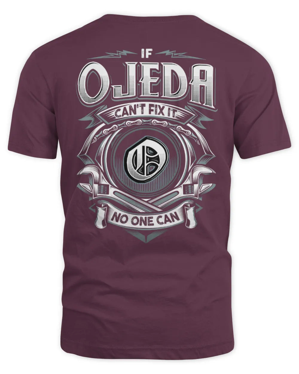 OJEDA AP81-K4-626 - Personalized Ahmed Quote Apparel “If Ahmed Can't Fix It, No One Can” - Unisex Standard T-Shirt - Maroon