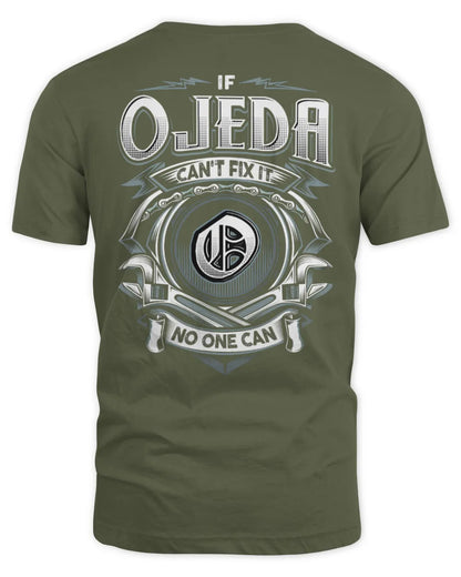 OJEDA AP81-K4-626 - Personalized Ahmed Quote Apparel “If Ahmed Can't Fix It, No One Can” - Unisex Standard T-Shirt - Military Green