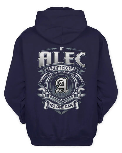 ALEC AP81-K4-626 - Personalized Ahmed Quote Apparel “If Ahmed Can't Fix It, No One Can” - Unisex Hoodie - Navy