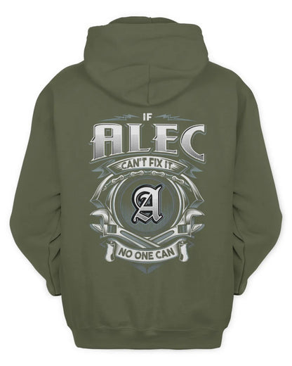 ALEC AP81-K4-626 - Personalized Ahmed Quote Apparel “If Ahmed Can't Fix It, No One Can” - Unisex Hoodie - Military Green
