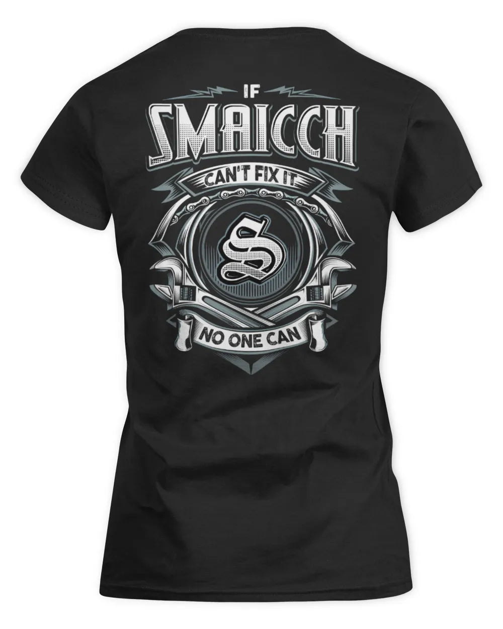 SMAICCH AP81-K4-626 - Personalized Ahmed Quote Apparel “If Ahmed Can't Fix It, No One Can” - Women's Standard T-Shirt - Black