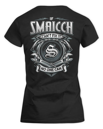 SMAICCH AP81-K4-626 - Personalized Ahmed Quote Apparel “If Ahmed Can't Fix It, No One Can” - Women's Standard T-Shirt - Black