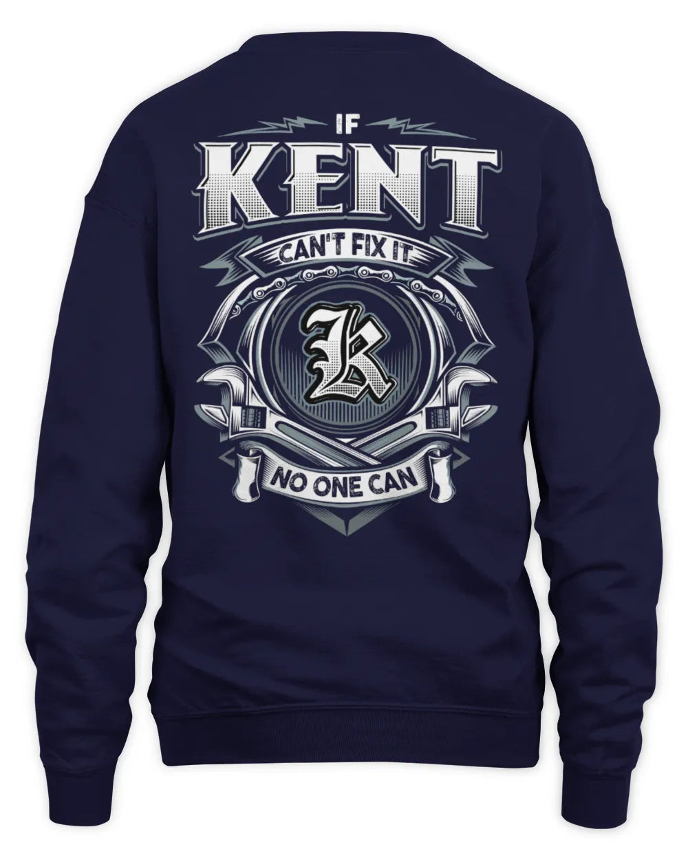 KENT AP81-K4-626 - Personalized Ahmed Quote Apparel “If Ahmed Can't Fix It, No One Can” - Unisex Sweatshirt - Navy