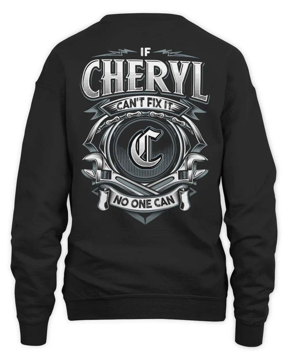 CHERYL AP81-K4-626 - Personalized Ahmed Quote Apparel “If Ahmed Can't Fix It, No One Can” - Unisex Sweatshirt - Black