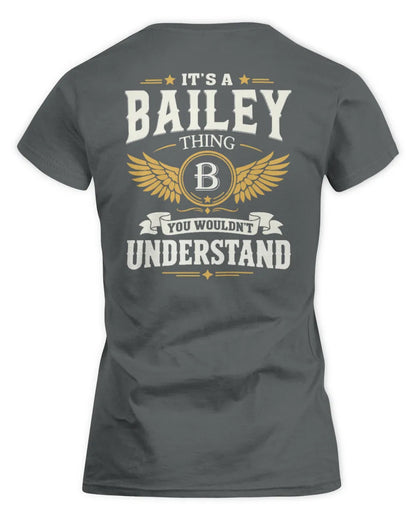 BAILEY KT06-M008 It’s a [NAME] Thing – You Wouldn’t Understand | Personalized Vintage T-Shirt - Women's Standard T-Shirt - Charcoal