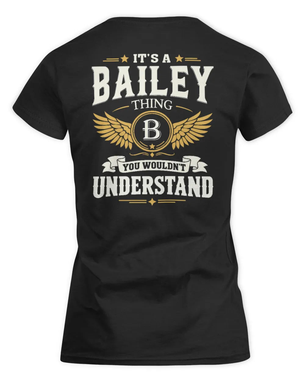 BAILEY KT06-M008 It’s a [NAME] Thing – You Wouldn’t Understand | Personalized Vintage T-Shirt - Women's Standard T-Shirt - Black