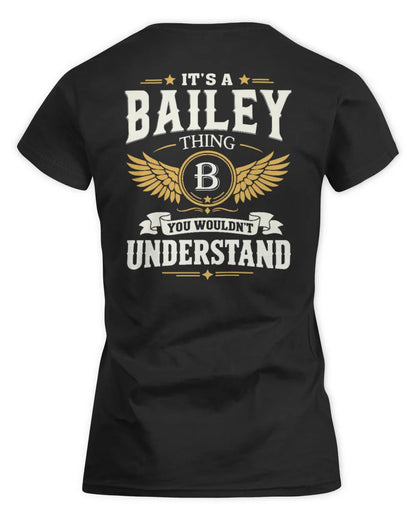 BAILEY KT06-M008 It’s a [NAME] Thing – You Wouldn’t Understand | Personalized Vintage T-Shirt - Women's Standard T-Shirt - Black