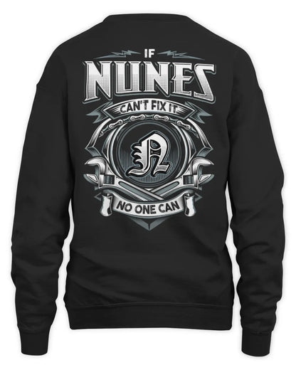 NUNES AP81-K4-626 - Personalized Ahmed Quote Apparel “If Ahmed Can't Fix It, No One Can” - Unisex Sweatshirt - Black