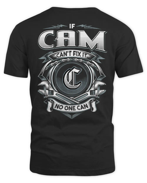 CAM AP81-K4-626 - Personalized Ahmed Quote Apparel “If Ahmed Can't Fix It, No One Can” - Unisex Standard T-Shirt - Black