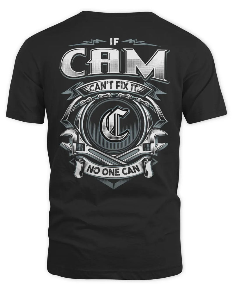 CAM AP81-K4-626 - Personalized Ahmed Quote Apparel “If Ahmed Can't Fix It, No One Can” - Unisex Standard T-Shirt - Black