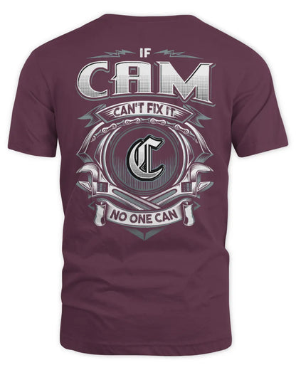 CAM AP81-K4-626 - Personalized Ahmed Quote Apparel “If Ahmed Can't Fix It, No One Can” - Unisex Standard T-Shirt - Maroon