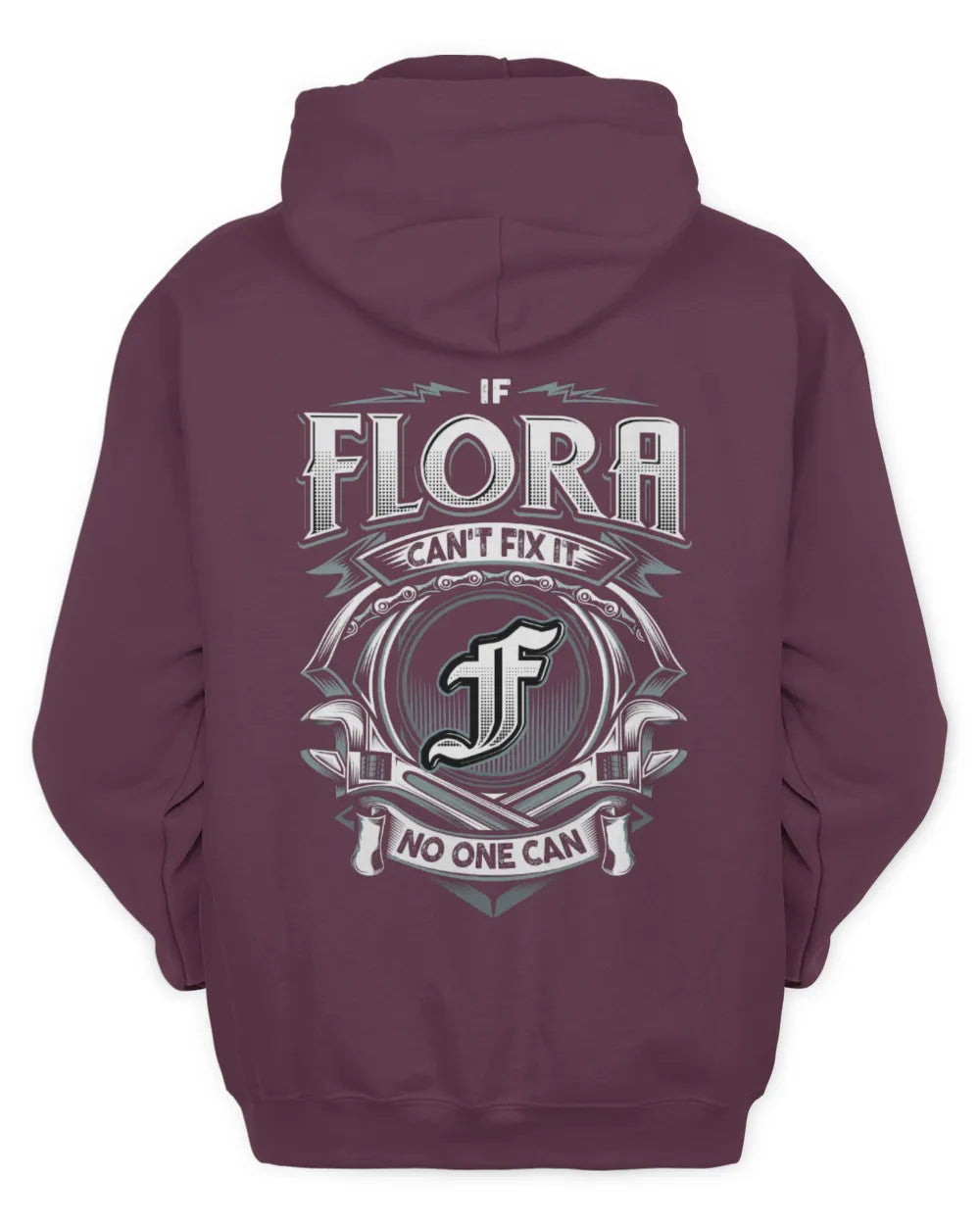 FLORA AP81-K4-626 - Personalized Ahmed Quote Apparel “If Ahmed Can't Fix It, No One Can” - Unisex Hoodie - Maroon