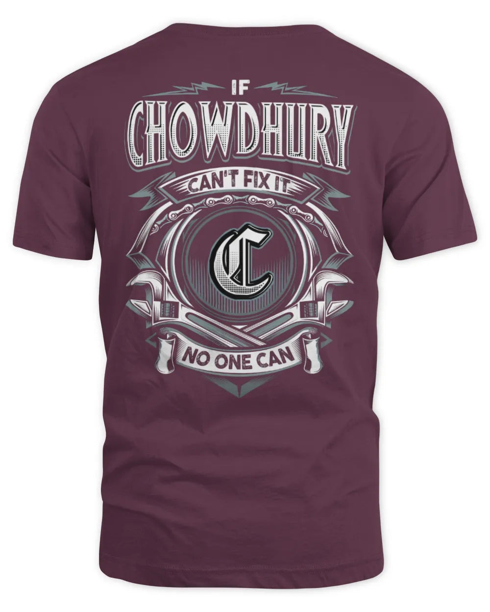 CHOWDHURY AP81-K4-626 - Personalized Ahmed Quote Apparel “If Ahmed Can't Fix It, No One Can” - Unisex Standard T-Shirt - Maroon