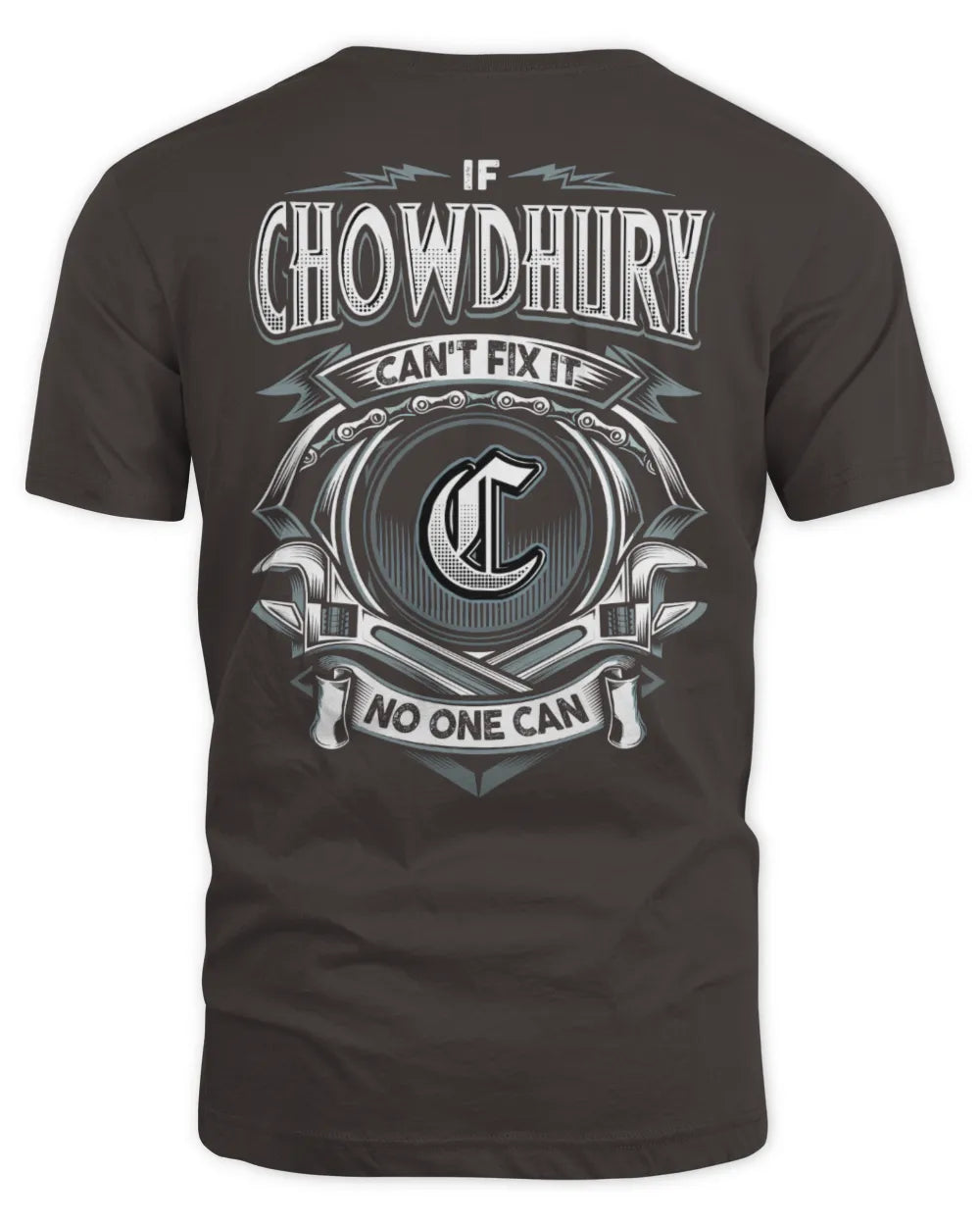 CHOWDHURY AP81-K4-626 - Personalized Ahmed Quote Apparel “If Ahmed Can't Fix It, No One Can” - Unisex Standard T-Shirt - Dark Chocolate